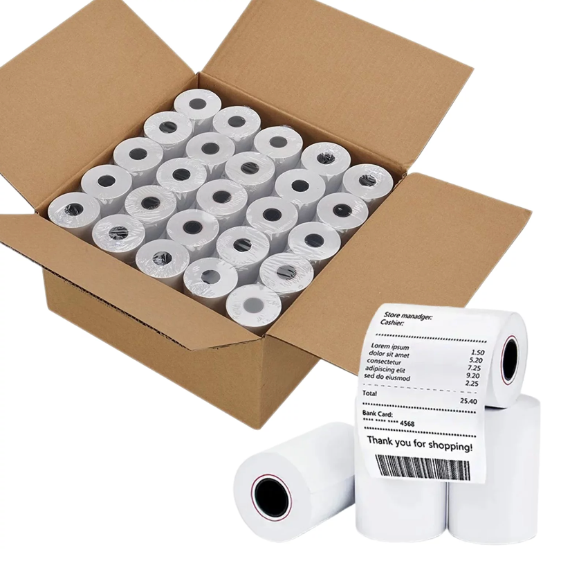 2-1/4" x 50' Thermal Receipt Rolls (50 pc)