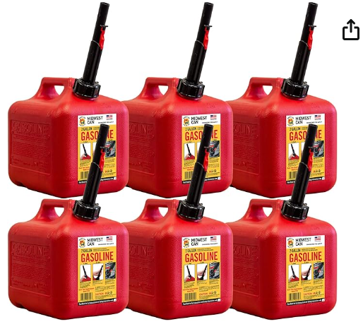 2-Gallon Gas Can (6 pc)