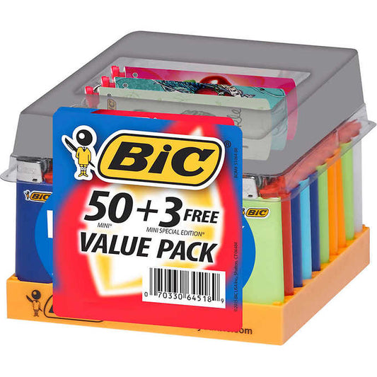 Bic Mini Lighters (53pc)