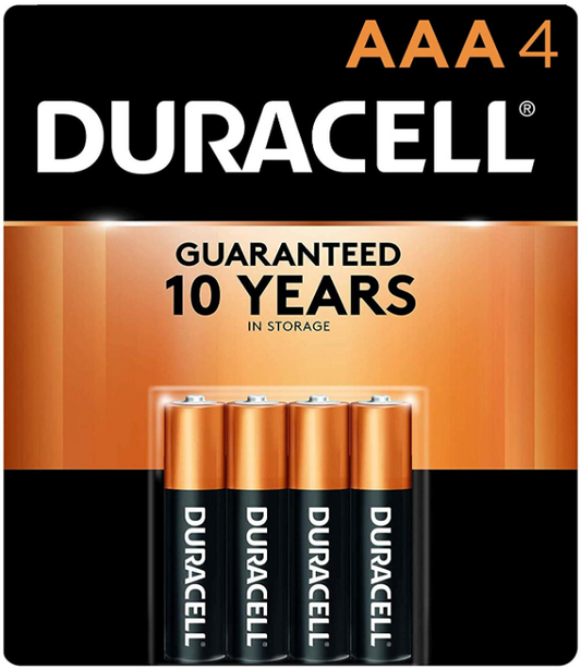 Duracell Coppertop AAA4