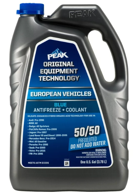 Peak Antifreeze + Coolant 50/50 Europe Blue (6 CT)