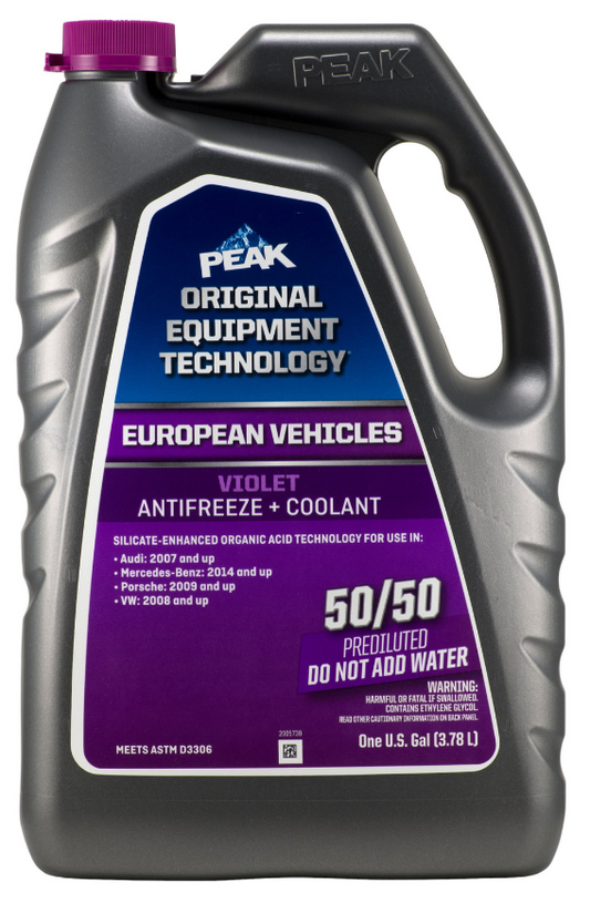 Peak Antifreeze + Coolant 50/50 Europe Violet (6 CT)