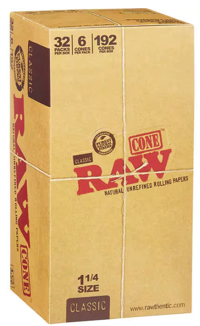 Raw Classic 1-1/4 Cones (32 PK)