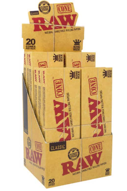 Raw Classic Pre-Roll KS Cones (12 PK)