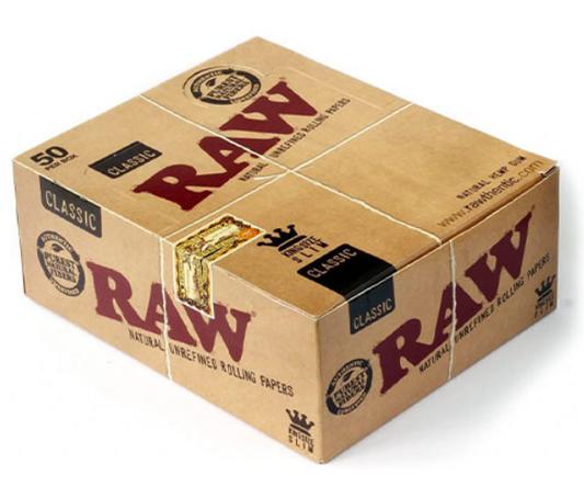 Raw Classic KS Slim Rolling Papers (50 CT)