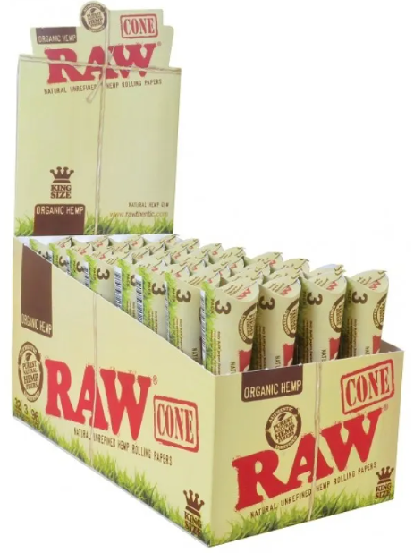 Raw Organic KS Cones (32 PK)